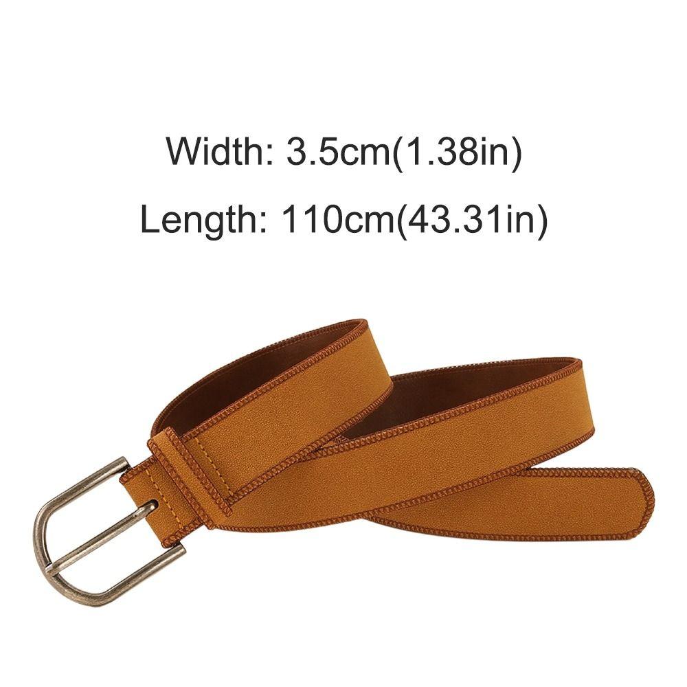 Retro Suede Belt PU Leather Waistband Fashion Frosted Waist Belt For Women