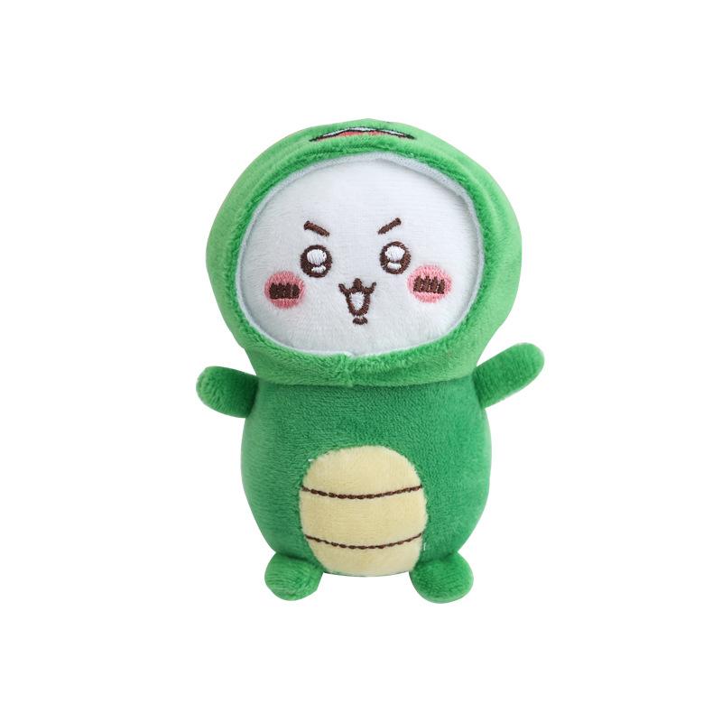 Japanese Dinosaur Charming Plush Keychain Unique Cartoon Style With Cozy Fabric Velvety