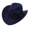 Western Cowboy Hat Upturned Belt Accessories Felt Hat Tibetan Hat Ethnic Style Wear Performance Cashmere Jazz Hat