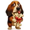 Funny Basset Hound Pet Dog Animal Car Sticker Waterproof Styling Automobiles Motorcycle Exterior Accessories Vinyl Decals Y172