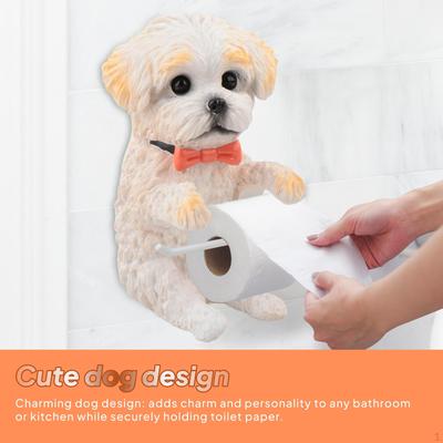 Kreativer Cartoon Tierform Taschentuch Wandregal, Toilettenhalter, Harz Papier