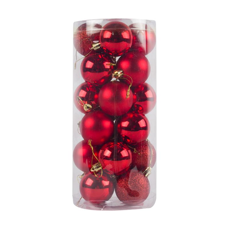 Christmas Ball Ornaments Set 24PCS 3/4/6/8cm, Xmas Tree Hanging Decor for Holiday Decoration