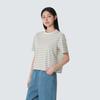 Sorona Women's Stripe Short Sleeve T-Shirt Gray (S26MWFTS69)
