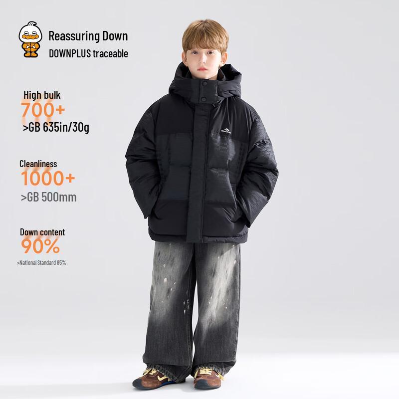 Mucmukn Boys' Jacquard Thickened Winter Down Jacket