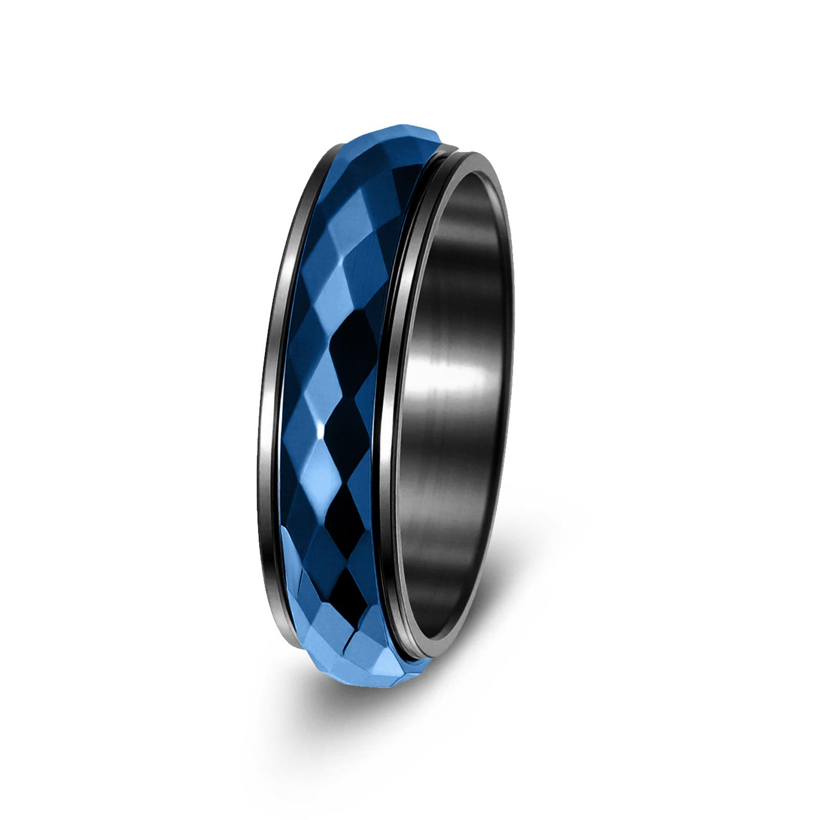 

Men s European & American Hammered Rotating Wedding Ring - Best Seller Size 13