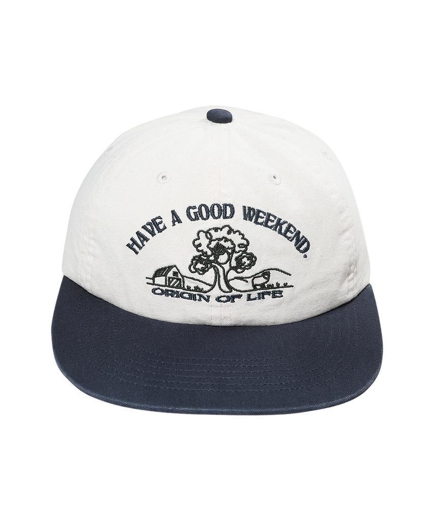 GAINSBORO Life Washed Cap_Cream/Navy