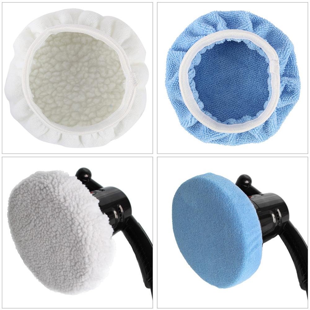 32/8PCS Car Polisher Buffer Pads Cover 6 In/150mm Car Polishing Pad Microfiber Bonnet Polisher Polish Pad Cleaning Waxing Tools