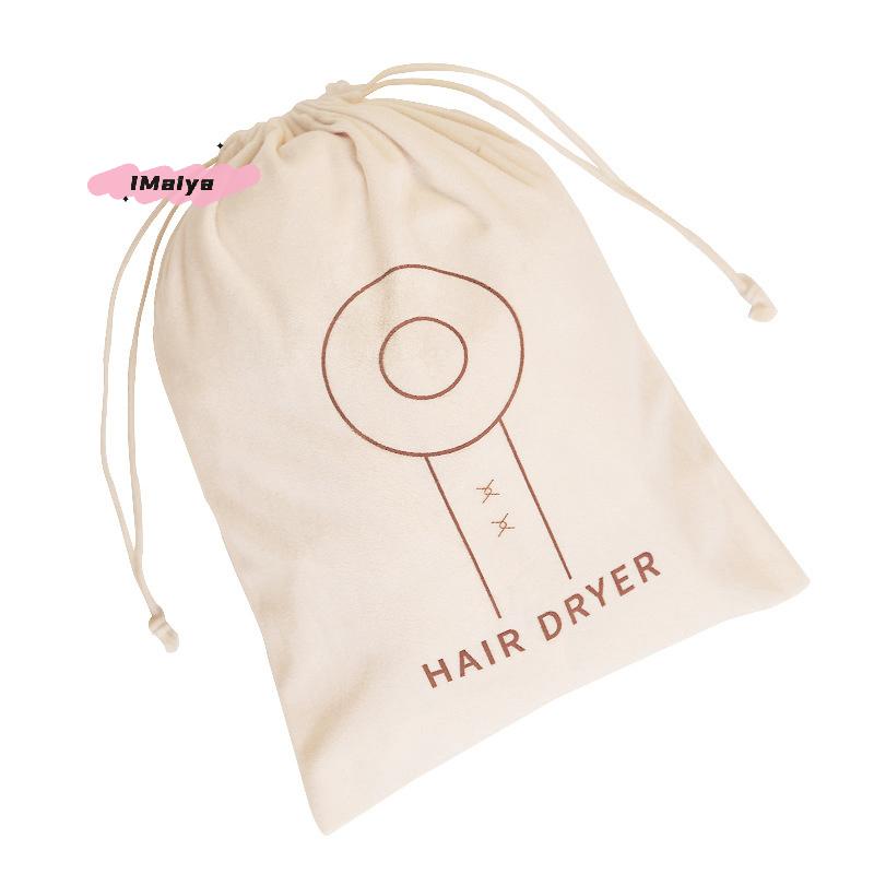 M-Haartrockner Staubdichte Tasche Kordelzugtasche Reise Tragbar Kosmetik-Aufbewahrungstasche Haarpflege-Werkzeug-Organizer Flanelltaschen