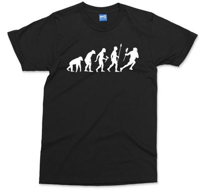 Evolution of Lacrosse Sport T-shirt Funny Stick Ball Field Game Hobby Unisex Tee