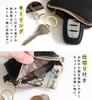 [Lizdays] Key Case Key Pouch for Women and Men Key Ring Smart Key Coin Purse (Gold)