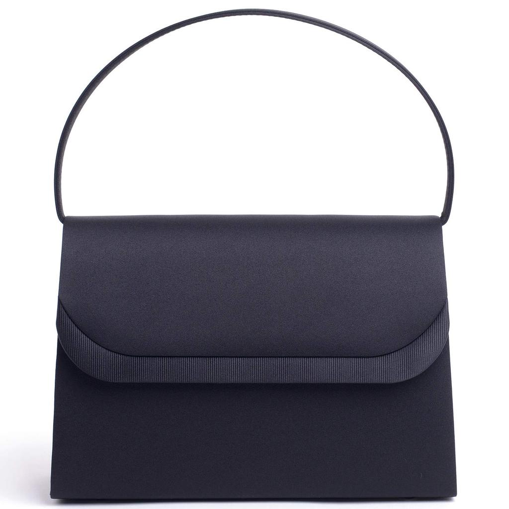Aurora Black Formal Bag, Grosgrain, Water-Repellent, Large, Suitable for Weddings, Funerals, Entrance Ceremonies, Graduations, and Other Special