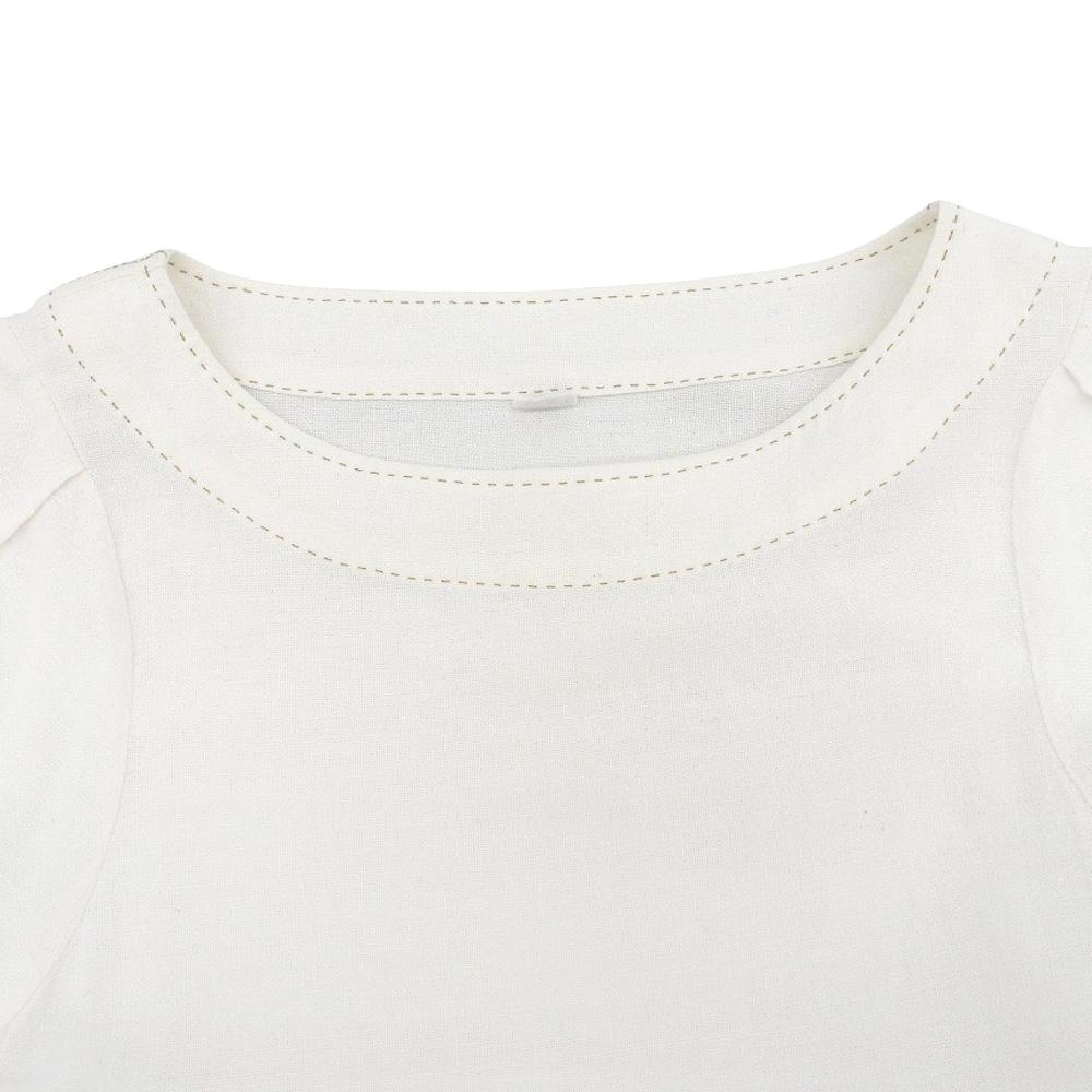 45R Beautiful Khadi Shirt Duck Dress, Women's, White, 8015021 dress ― whiteUsed