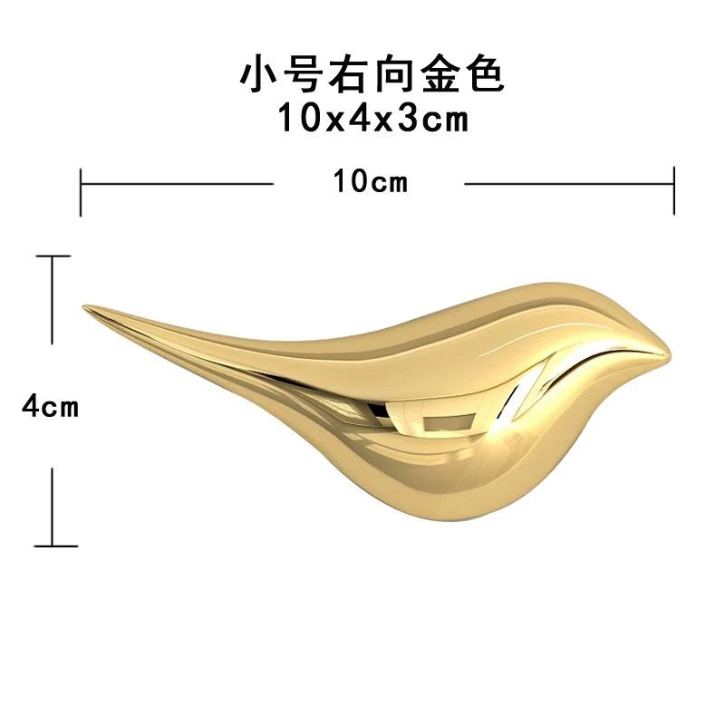 Living Room Wall Mounted Background Display Three-dimensional Bird Electroplating Simulation Animal Wall Mounted Decoration