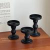 European Retro Roman Column Glass Candlestick - High-End Luxury Scented Candle Holder with Elevated Base
