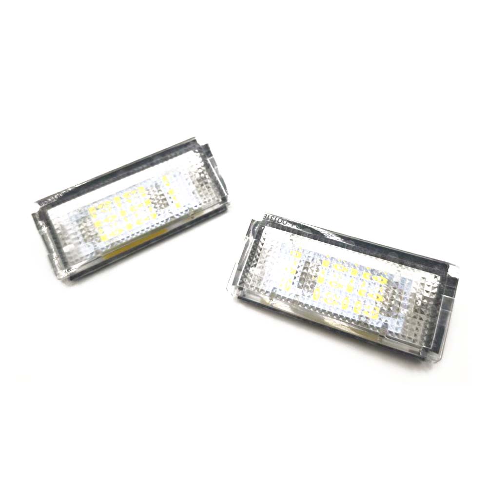 Auto Tail Light Led License Plate Light Lamp White LED Bulbs Fits For BMW 3 Series E46 4D 4DR 1998-2003 Car Accessories Kits