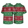 Men's Christmas Theme Caregiver Uniform, Holiday Scrub Top for Nurses and Workers