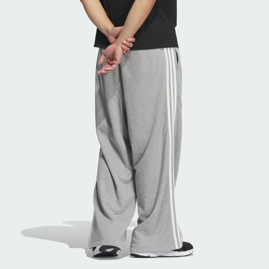 Adidas St Knit Track Joggers Loose Fit Sports Drawstring Mid Rise Casual Pants Men Bottoms Medium-Heather-Gray JI8646