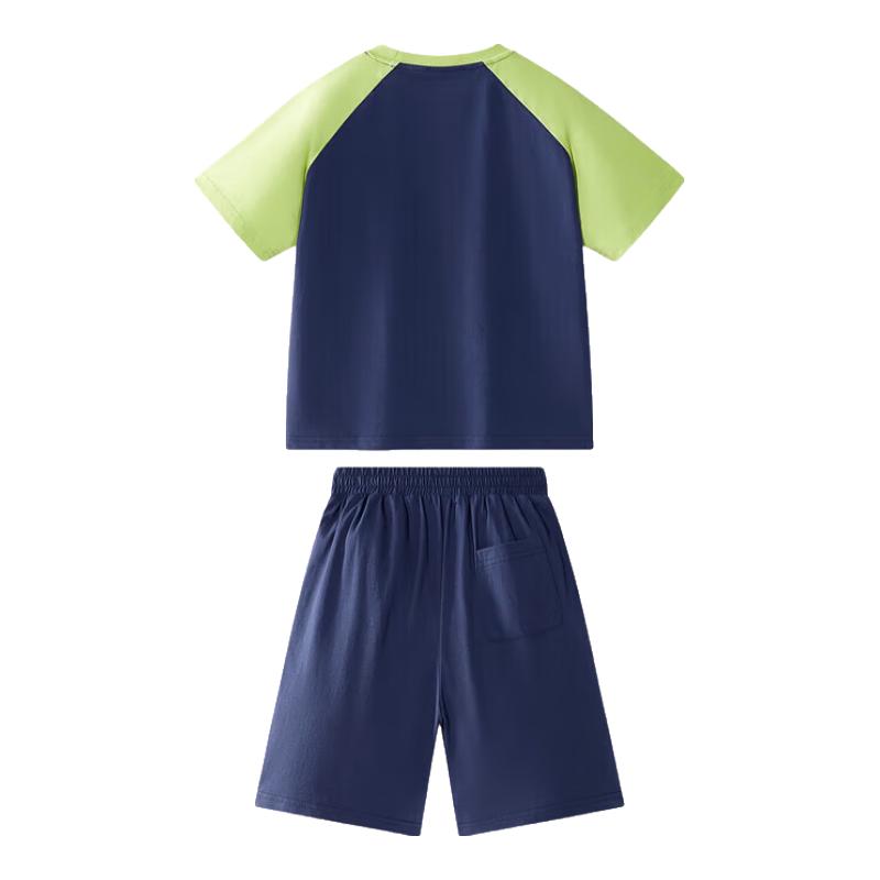 MQD Boys  Color-Block Sport Short Sleeve Set 130