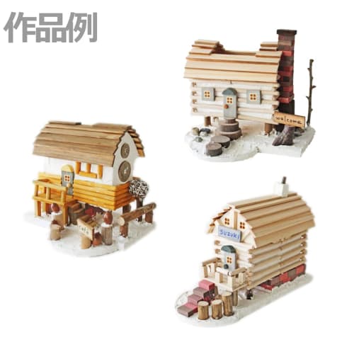 Wood and Clay Crafts: Hideaway Log Cabin