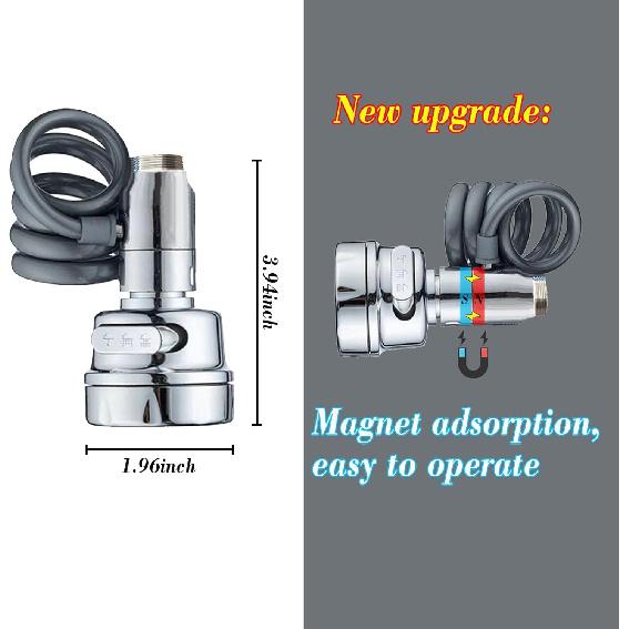 Wasserhahn-Sprühaufsatz, Küchenspülbecken-Sprühgerät, Spülbecken-Sprühaufsatz für Wasserhahn, Küchenwasserhahn-Sprühaufsatz mit ausziehbarem Schlauch, Wasserhahn