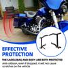 Motorcycle Saddlebag Rails Protector Black Guard Crash Bar Bumper For Harley Touring Road King FLHR Electra Street Glide 97-08