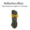 8 Pcs Polyester Reflective Tent Ropes with Aluminum Alloy Buckle Guy Lines  Backpacking
