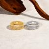 Luxury Round-cut   Silver-plated Artificial Moissanite Eternal Ring for Women Party Jewelry Holiday Gift