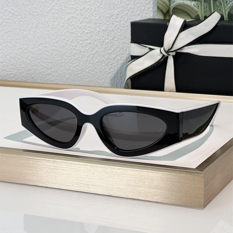 Nuevas gafas de sol de panda, gafas de sol cat-eye en blanco y negro, adelgazantes y que cubren la cara, recomendadas por celebridades de internet, gafas de moda