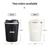 For Jeep Car Coffee Cup Insulated Cup 304 Stainless Steel Portable Cup For Jeep Grand Cherokee Wrangler JK Gladiator Compass