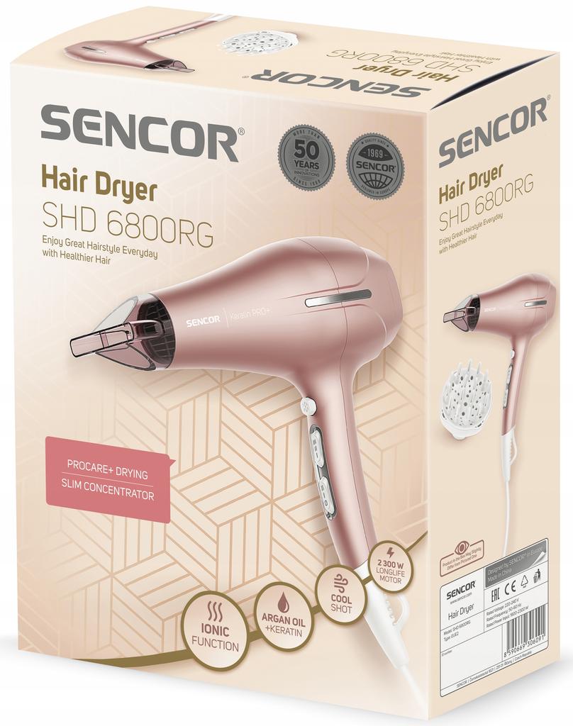 Sencor Shd 6800Rg Hair Dryer Pink 2300W 1 Pc
