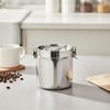 Airtight Stainless Steel Canister Silver Stainless Steel Storage Canister Dry Food Storage Container Easy to Clean Metal Jar