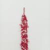 Tenglin Red Thick Plush Shoelaces for Winter - Perfect for Canvas & AJ White Shoes (1 Pair)