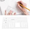 Planner Stencil Plastic Reusable   Flexible Record Template Accurate Drawing Journal Craft Supplies for Schedule Transparent