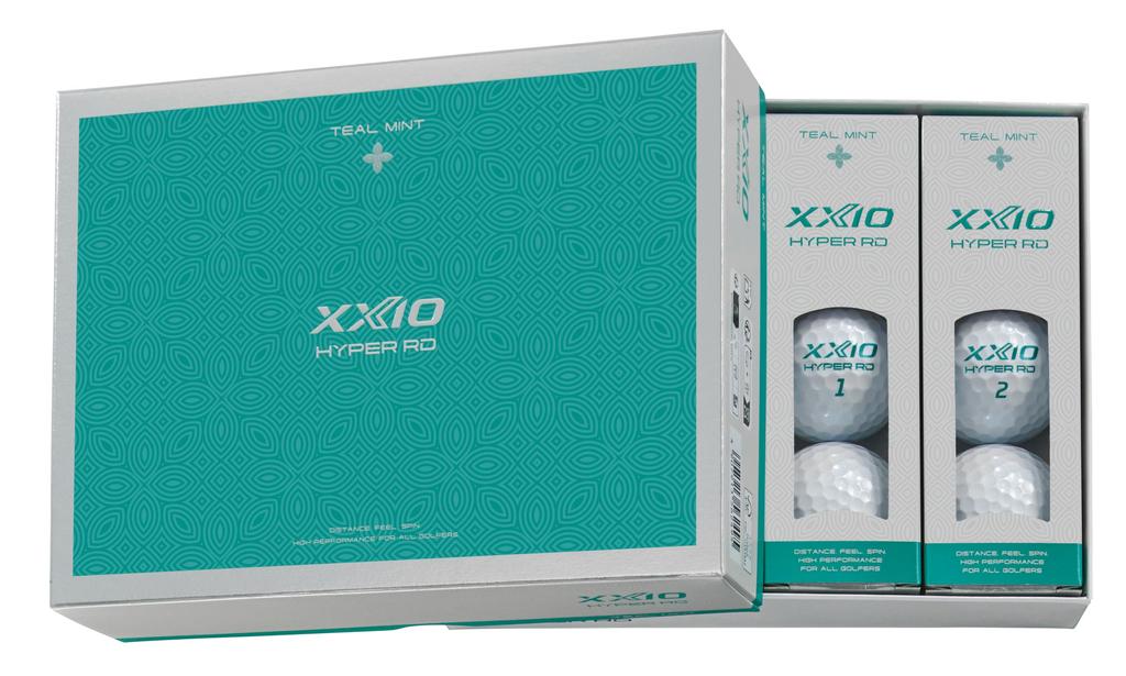 Dunlop XXIO HYPER RD Golf Balls, 2025 Model, 1 Dozen (12 balls), Teal Mint