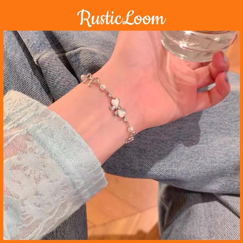 And Sweet Elegant Bowknot Bracelet For Women Luxurious And Trendy Idea Gift