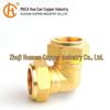 South American Copper Right Angle Pneumatic Elbow Joint with External Thread