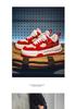 Men's 2025 Spring Korean Style Red Fashion Casual Thick-Soled Height-Increasing High-End Sports Shoes for Teenagers.