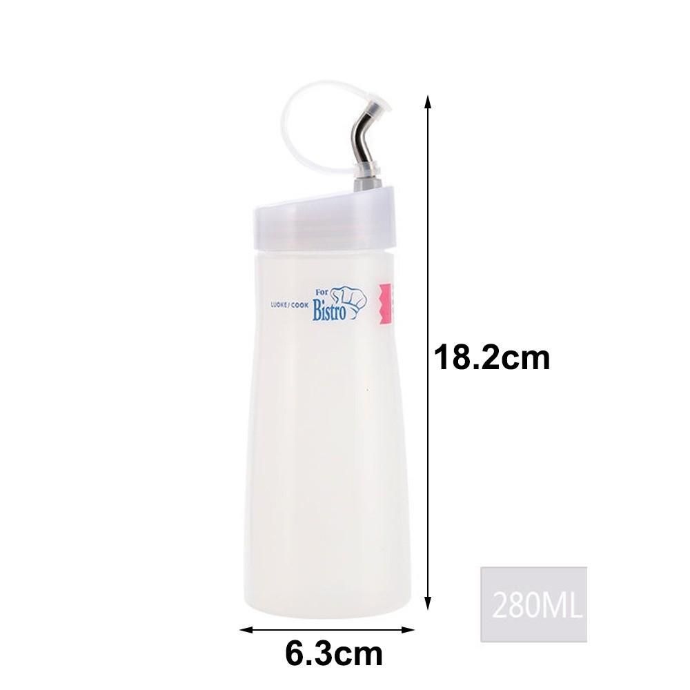 New 280ml 380ml Squeeze Sauce Bottle Large Capacity Plastic Squeeze Bottles Clear Salad Dressing Bottle Ketchup