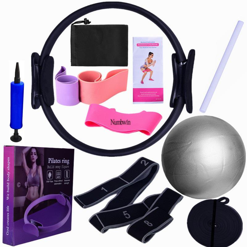 Numbwin 12-Piece Yoga & Pilates Elastic Band Set