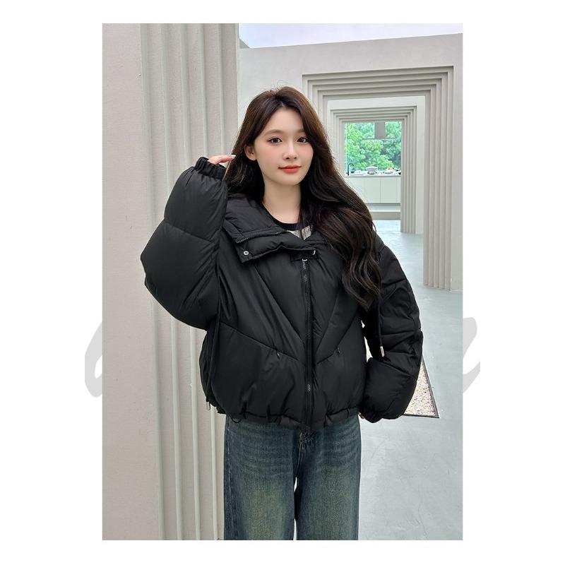 Korean Style Winter Short Padded Coat Women Loose Thickened Trendy Jacket