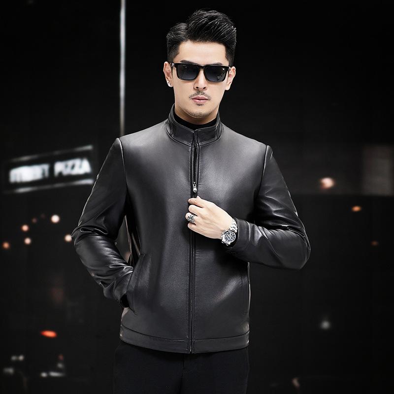 Куртки из натуральной кожи для мужчин на осень и зиму — фото 7