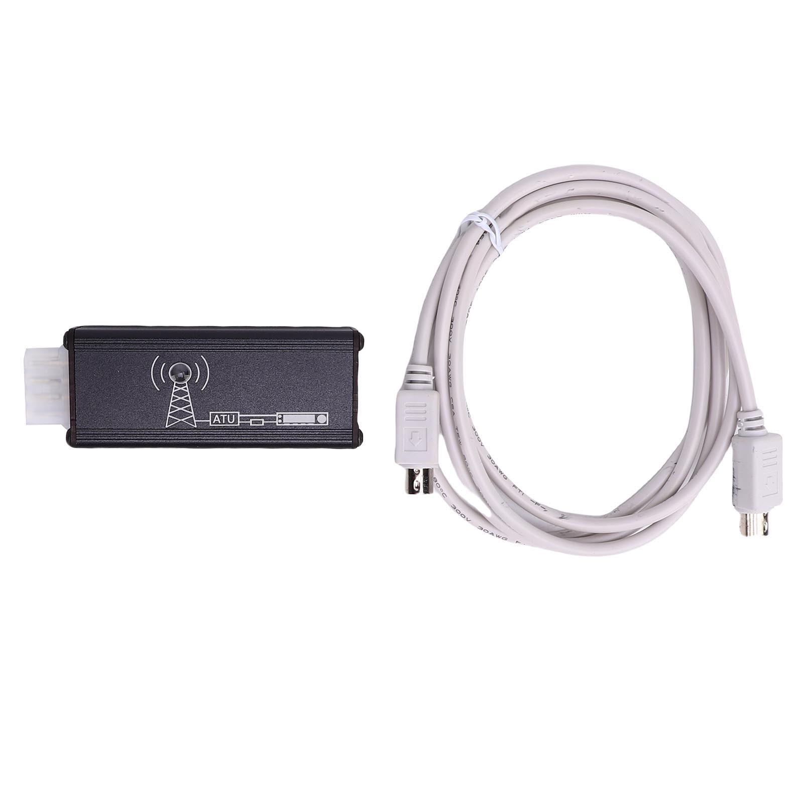 

Конвертер антенного тюнера Подходит для радиостанций DX10 FTDX101 FTDX3000 991 891 897 450D Адаптер радио к тюнеру Конвертер антенного тюнера и кабель чёрный