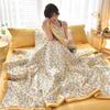 Comfortable Summer Quilt Cooling Sensation Lightweight Blanket Coolness Bare Sleeping Quilted Comforter Duvet  Flower Printed Quilted Bedspread