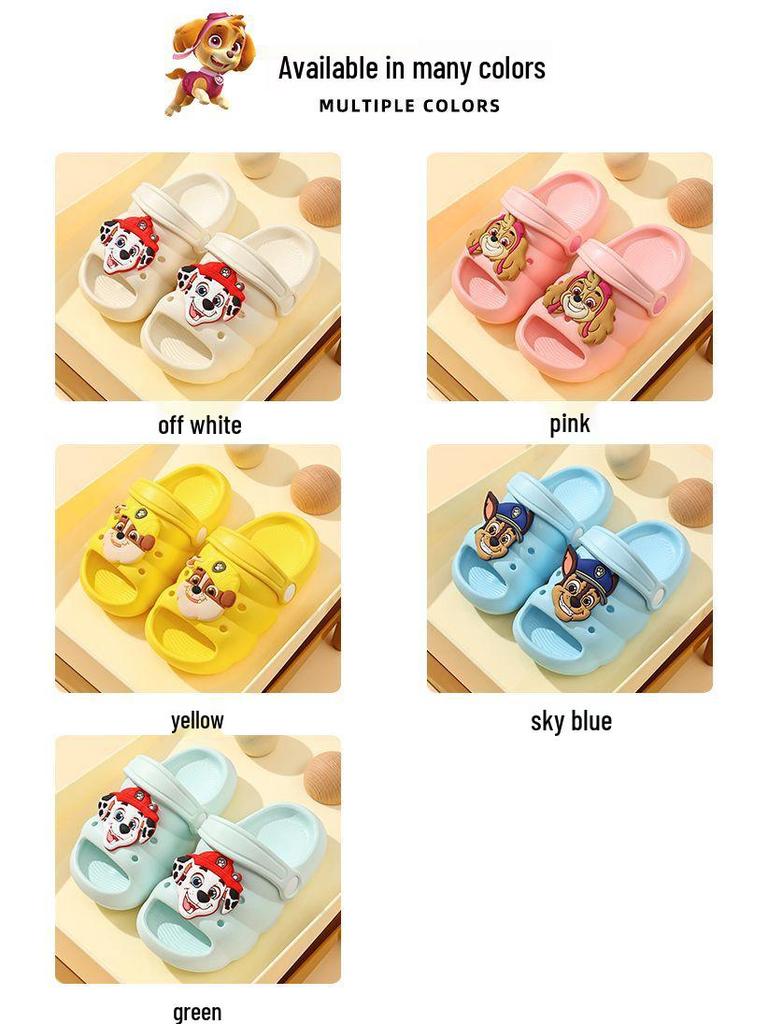 Paw Patrol Kids Summer Slippers Cartoon Bathing Sandals for Boys & Girls