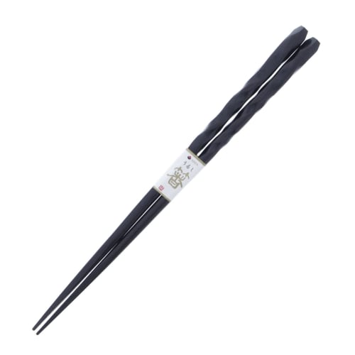 Ishida Japanese Chopsticks, Ebony, Musashi Style, Lacquer, Tip, 23.5cm