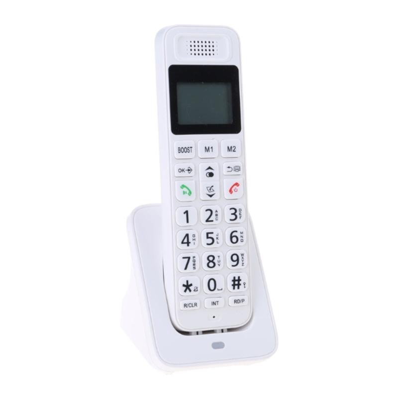 1Set Home Telephone 2 Handset Cordless Phone with Large LCD Display and Quick Dialing Function Efficient Communication
