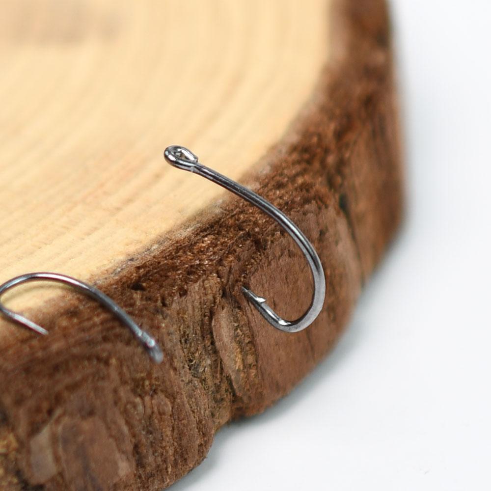 100Pcs Carp Fishing High Carbon Steel Barbed Curved Nymphs Scuds Pupa Fly Tying Hook For Tying Trout Bass Perch Fishing Lure