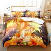 3D Anime Vinland Saga Bedding Set Single Twin Full Queen King Size Bed Set Adult Kid Bedroom Duvet Cover Sets For Home Textiles