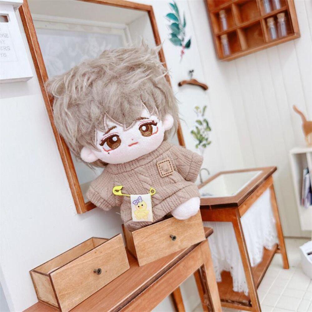 New Year Red Doll Sweaters Fashion Warm Tops Clothes Accessories  10cm Cotton Doll/Idol Dolls
