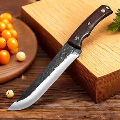 Meat Boning Butcher Knife High Carbon Steel Handmade Forged Kitchen Knives Chinese Meat Cleaver Knife Cooking Tool With Sheath